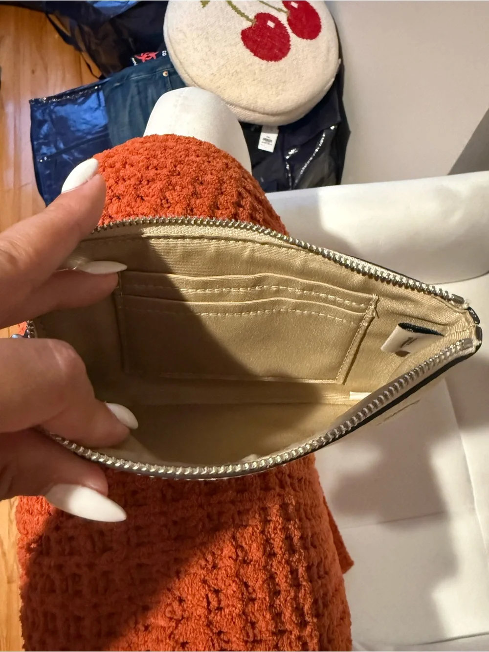 Coach Yellow Lemon Print Leather Wristlet